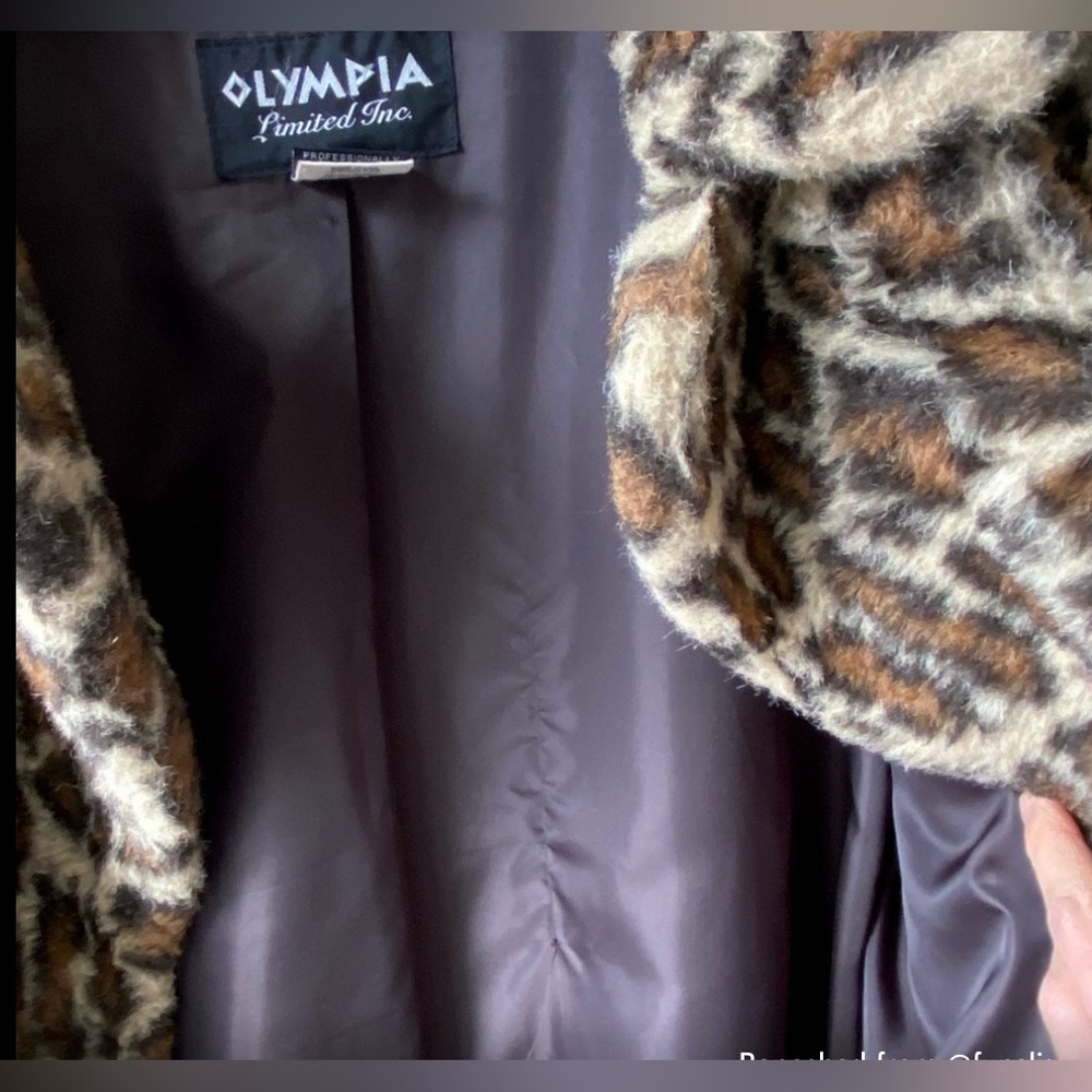 Vintage Olympia Leopard Print Long Coat - Picture 15 of 16